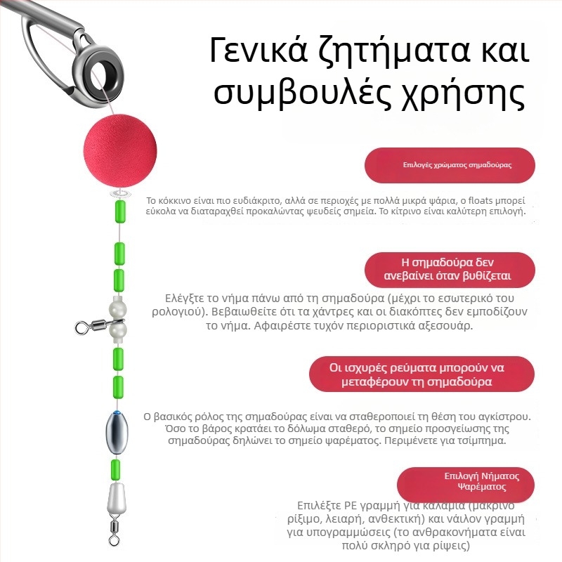 Σετ EVA φλοτέρ για ψάρεμα με βάρη, Luoyang φλοτέρ και επιπλέουσα δόλωμα