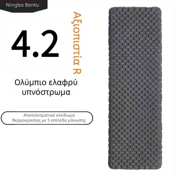 Runway υπερ-ελαφρύ φορητό φουσκωτό στρώμα με υψηλή R-Value, βάρος 680 g, τρόπος πλήρωσης με φουσκωτή σακούλα