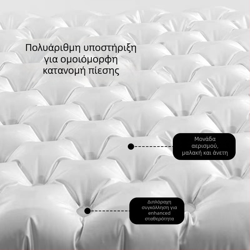 Runway υπερ-ελαφρύ φορητό φουσκωτό στρώμα με υψηλή R-Value, βάρος 680 g, τρόπος πλήρωσης με φουσκωτή σακούλα