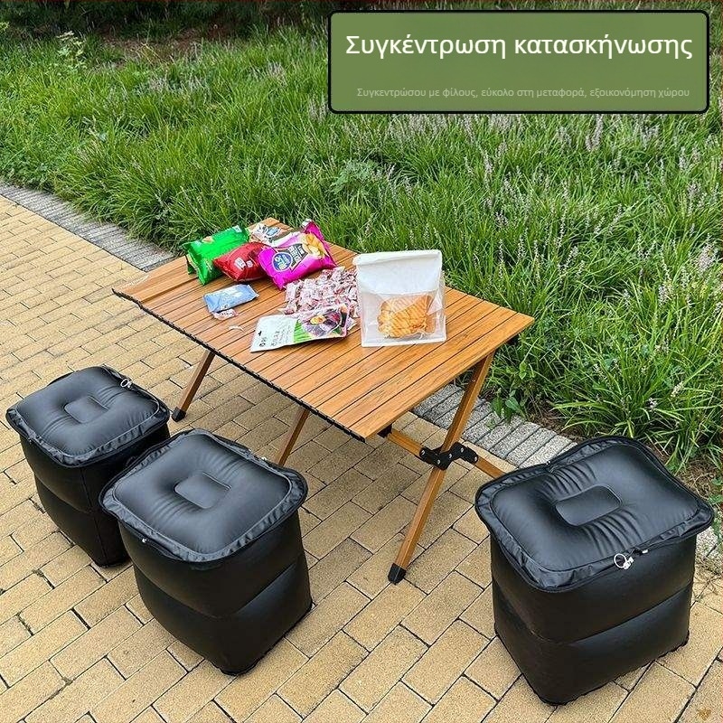 Φουσκωτό φορητό πτυσσόμενο σκαμπό για ταξίδια και κατασκήνωση – βάση ποδιών, μαξιλαράκι καθίσματος; Κωδικός προϊόντος: Fhzmfuzwzhxgfz; Στυλ: Αμερικανικό στυλ; Μοντέλο: Δείτε λεπτομέρειες