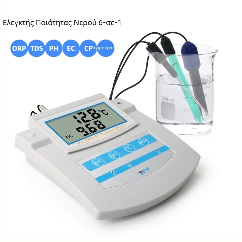 PHS-26C Επιτραπέζιος αναλυτής ποιότητας νερού 6-σε-1 με pH, EC/TDS/CF/ORP, θερμοκρασία και διαλυμένο οξυγόνο