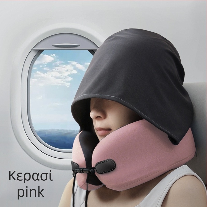 Wabin Pipe Μαξιλάρι ταξιδιού για τον αυχένα – U-σχήματος μνήμης αφρού, πολυεστερική επικάλυψη, για ενήλικες