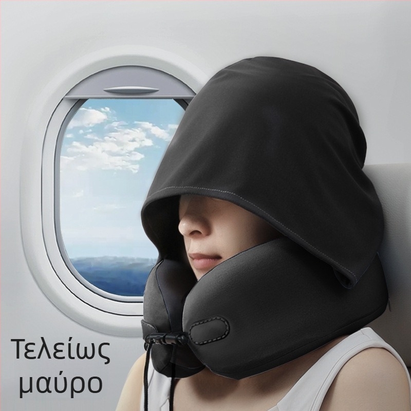 Wabin Pipe Μαξιλάρι ταξιδιού για τον αυχένα – U-σχήματος μνήμης αφρού, πολυεστερική επικάλυψη, για ενήλικες