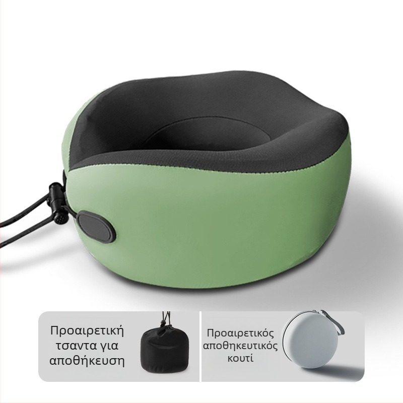 Wabin Pipe Μαξιλάρι ταξιδιού για τον αυχένα – U-σχήματος μνήμης αφρού, πολυεστερική επικάλυψη, για ενήλικες