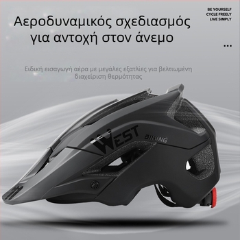 Κράνος ποδηλάτου West Biking, Unisex για ενήλικες, στυλ mountain bike, PC περίβλημα + EPS αφρός, μοντέλο YP0708078