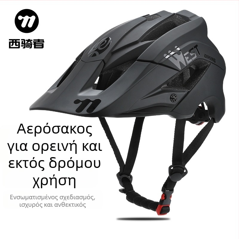 Κράνος ποδηλάτου West Biking, Unisex για ενήλικες, στυλ mountain bike, PC περίβλημα + EPS αφρός, μοντέλο YP0708078