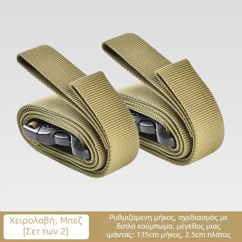 Υπαίθριοι ιμάντες στερέωσης για ταξίδια με αποσκευές, καραμπίνερ για πρόσδεση, στερέωση φορτίου, εξοπλισμός κάμπινγκ