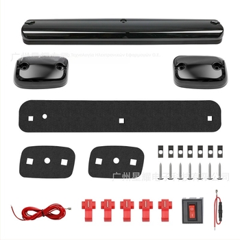 LED φώτα οροφής για pickup, σετ 3 τεμάχια, 12V, 2500LM, ABS+LED, 20W