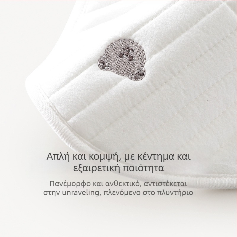 Μωρό μαξιλαράκι, 100% βαμβάκι, καρτούν στυλ, για νεογνά 0–1 έτους, Άνοιξη 2023