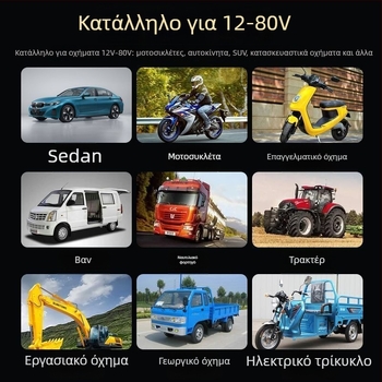 LED Φανάρι Αυτοκινήτου με Υψηλό και Χαμηλό Φάσμα Δέσμης, 12V-80V, Αναβάθμιση Προβολέα για Ηλεκτρικά Οχήματα, Τρακτέρ και Τετράτροχα