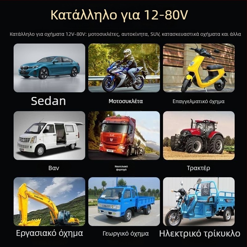 LED Φανάρι Αυτοκινήτου με Υψηλό και Χαμηλό Φάσμα Δέσμης, 12V-80V, Αναβάθμιση Προβολέα για Ηλεκτρικά Οχήματα, Τρακτέρ και Τετράτροχα