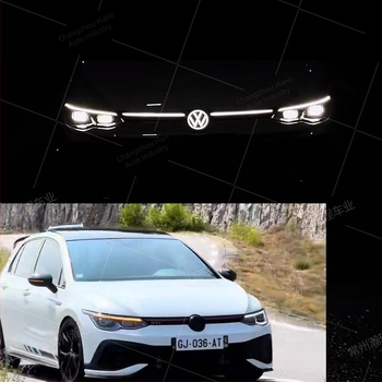 Φωτιζόμενο VW εμβληματικό αυτοκινήτου για Sagitar, Passat, Magotan, Golf και Tiguan L – ABS πλαστικό; εγκατάσταση χωρίς ζημιά στην περιοχή του ψύκτη; συμβατό με μοντέλα 2012–2025