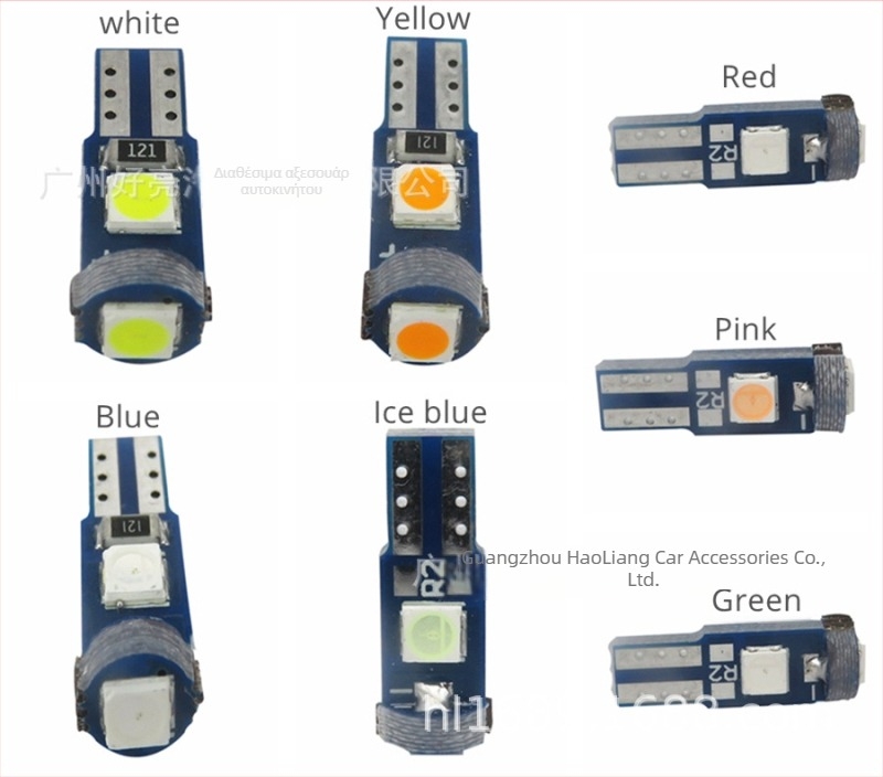 LED φως ταμπλό αυτοκινήτου T5 3030, 3 λαμπτήρες, 12V, 0,5W, 20lm, 30.000h