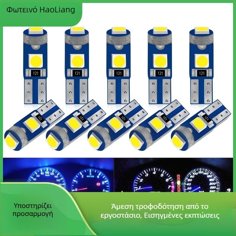 LED φως ταμπλό αυτοκινήτου T5 3030, 3 λαμπτήρες, 12V, 0,5W, 20lm, 30.000h