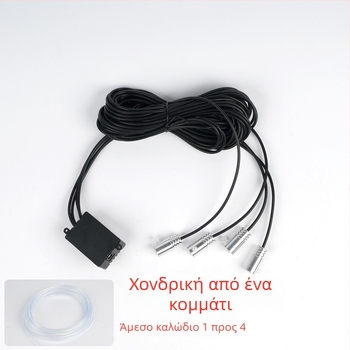 Λάμπα εσωτερικού αυτοκινήτου LED με οπτικό ινών οδηγό φωτός, LGX μοντέλο, LED, 5V/12V/24V, 5W, κεντρικός ελεγκτής, 1–5 έξοδοι