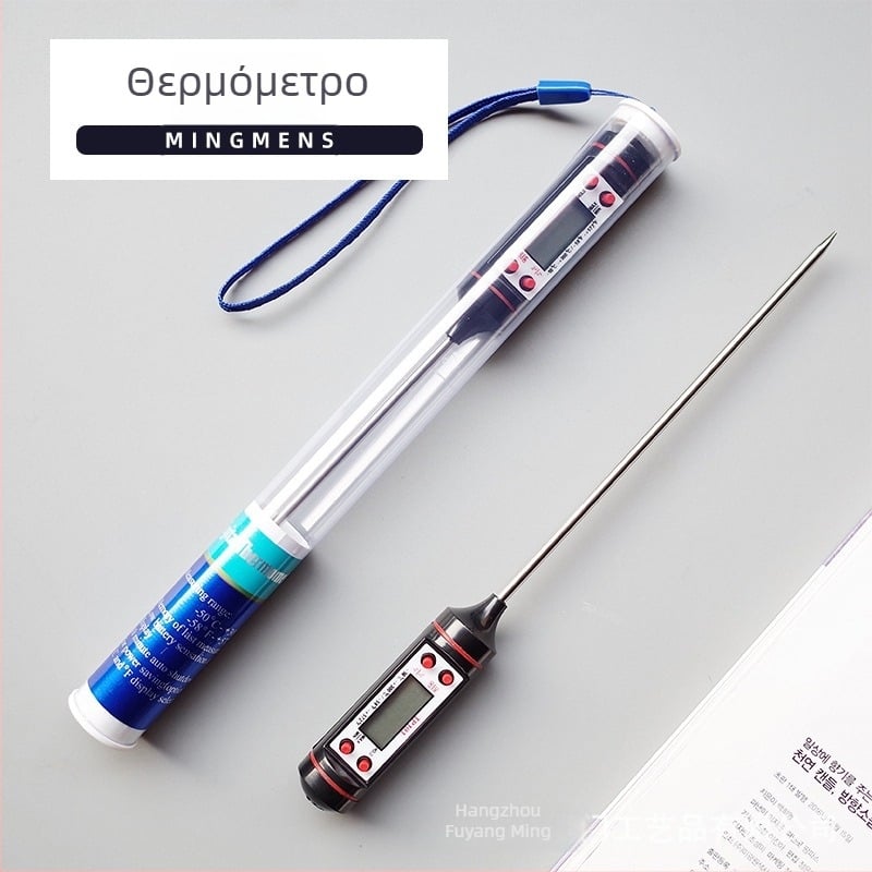 Ψηφιακός θερμόμετρο με ακρή μέτρησης για οικιακή κουζίνα, χειροποίητο, μοντέλο TP101, σχήμα εξωγήινο