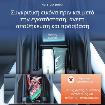 Θήκη αποθήκευσης υποβραχιόνιου για κεντρική κονσόλα