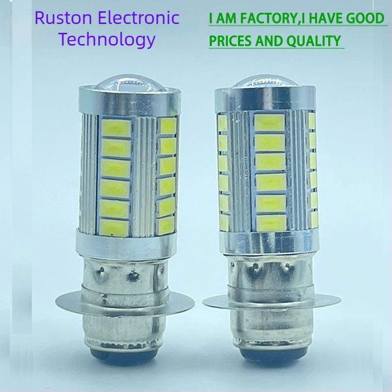 Φανάρι LED για μοτοσικλέτα H6 5630, 33 LED, P15D-25, υψηλή φωτεινότητα, λευκό φως