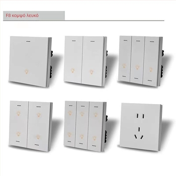 Zigbee Έξυπνος Διακόπτης Αφής D8 – Τετρακάναλος, Φωνητικός Βοηθός XiaoDu, Έλεγχος μέσω Εφαρμογής, 220V AC