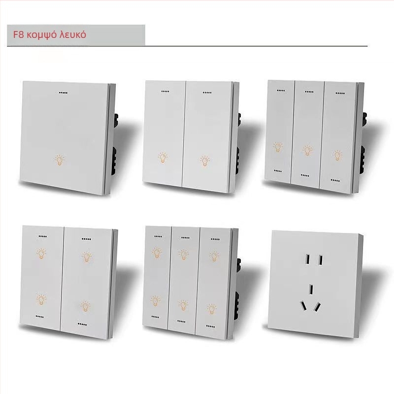 Zigbee Έξυπνος Διακόπτης Αφής D8 – Τετρακάναλος, Φωνητικός Βοηθός XiaoDu, Έλεγχος μέσω Εφαρμογής, 220V AC