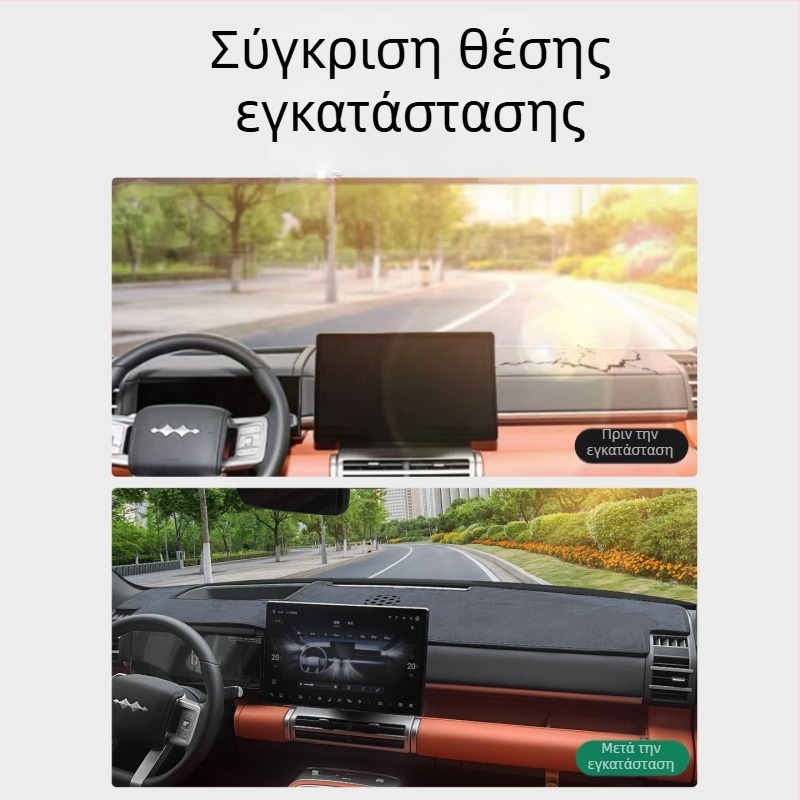 Suede προστατευτική βάση για το κεντρικό πάνελ οργάνων, συμβατή με 25 μοντέλα Fangcheng Leopard Titanium 7