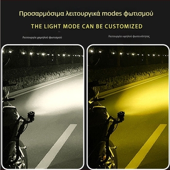 LED προβολέας για ηλεκτρικά οχήματα με διχρωματικά LED, IP68 αδιάβροχος, 12–50 V, 336 W, 5000 lm