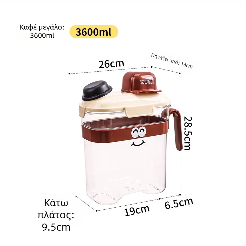 Harry PP δοχείο αποθήκευσης τροφής κατοικίδιων — σφραγιζόμενο, ανθεκτικό στην υγρασία κουτί φαγητού σκύλων και γάτων, 2800–3600 ml