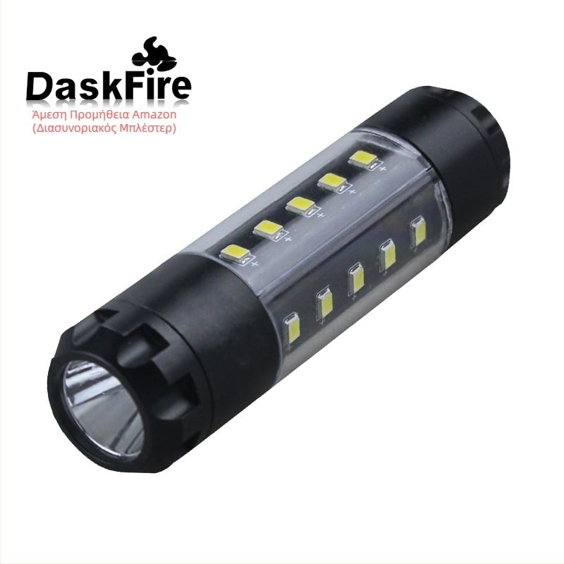 Μίνι φορητός COB LED φακός εξωτερικής χρήσης, μπαταρία 1200mAh, τροφοδοσία με μπαταρία 14500, εμβέλεια 100–200 m, πολυλειτουργικός
