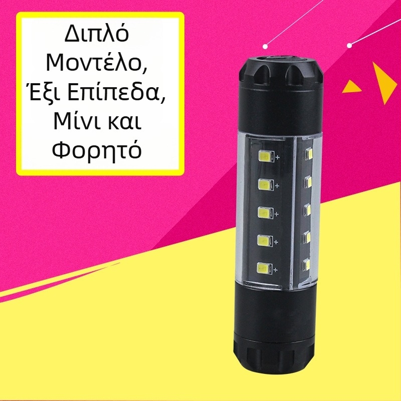 Μίνι φορητός COB LED φακός εξωτερικής χρήσης, μπαταρία 1200mAh, τροφοδοσία με μπαταρία 14500, εμβέλεια 100–200 m, πολυλειτουργικός