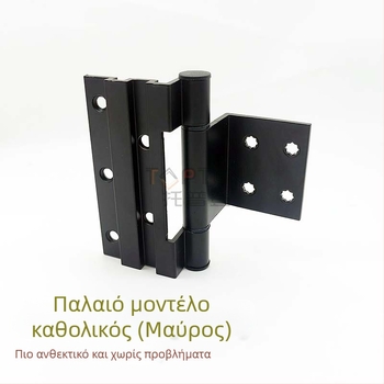 Μεντεσές αλουμινίου για πόρτες και παράθυρα, μοντέλο 50, απλός παχύς μεντεσές, κράμα αλουμινίου, Botage, μοντέρνα απλότητα