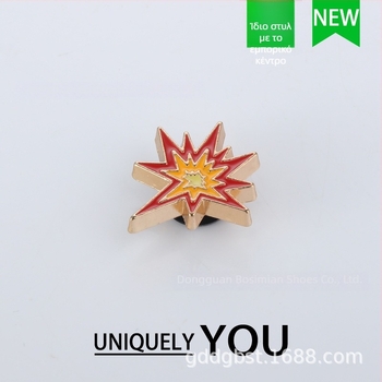 Αξεσουάρ Crocs-style για υποδήματα με μεταλλικά στρας σε σχήμα λουλουδιού και αγκράφα σε μορφή μπάσκετ – κατάλληλο για σανδάλια, όλο τον χρόνο