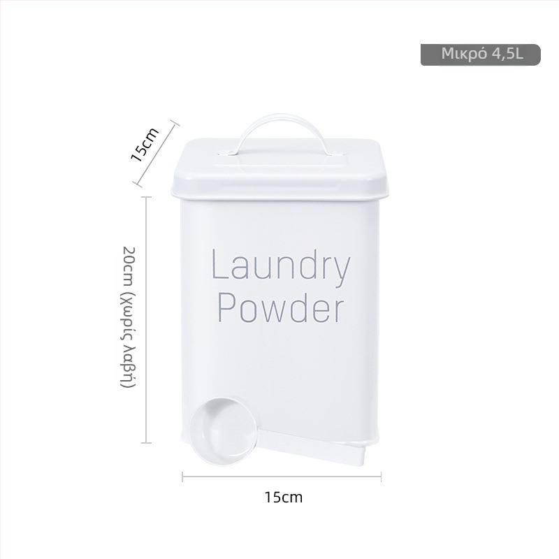 Μεταλλικός κάδος αποθήκευσης κόκκων με σφράγιση και προστασία από υγρασία, τροφής ποιότητας για ρύζι, αλεύρι και ζωοτροφή κατοικίδιων (σκύλος/γάτα), 5–6 L