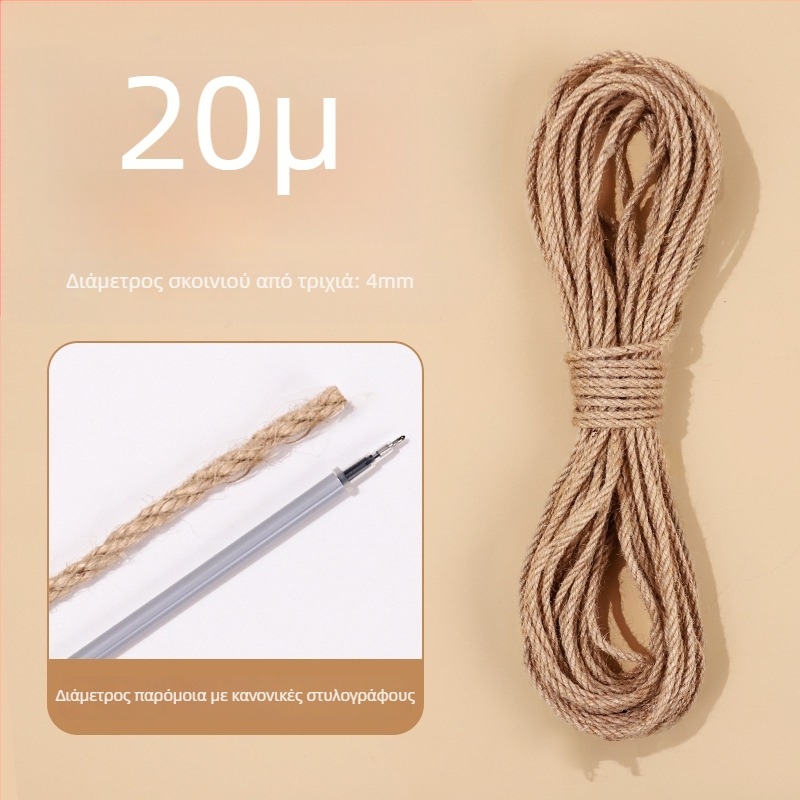 Γάτα DIY Σχοινί από Κάνναβη – Σταθμός Γρατσουνίσματος, Seven Oh, Απλός Στυλ
