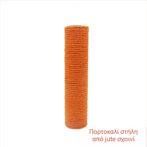 Πυλώνας σκαρφαλώματος γάτας – DIY κιτ με σωλήνα από Kraft χαρτί και σχοινί κάνναβης, απλό στυλ, Charming Pet