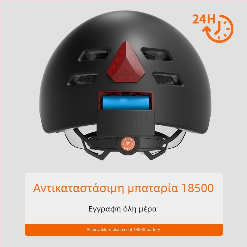 Κράνος Bluetooth για ηλεκτρικά δίκυκλα και ποδήλατα με βιντεοκαταγραφή