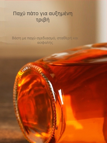 Γυάλινο μπουκάλι λαδιού με σφράγιση, τροφίμου ποιότητας, για σουσαμόλαδο και τσαγιού λάδι, με αυτόματο άνοιγμα και κλείσιμο