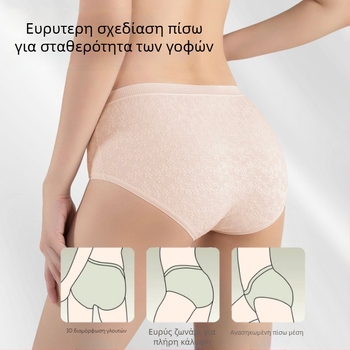 Εσώρουχα εγκυμοσύνης από βαμβάκι σε σχήμα V, χαμηλή μέση, εκτεταμένος καβάλος, για εγκυμοσύνη από αρχή έως τέλος, γυναικείο μεγάλο μέγεθος