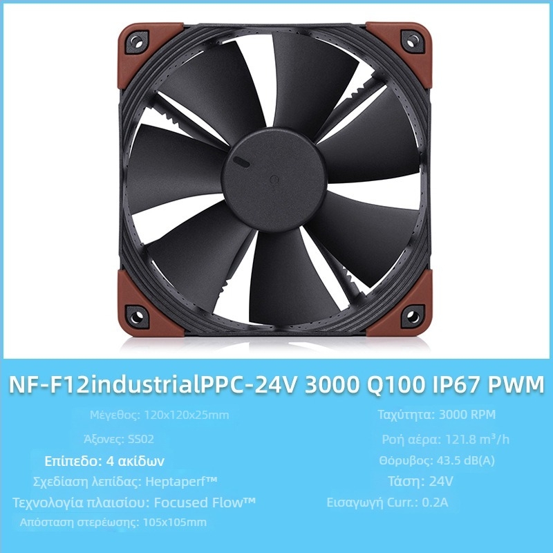 Owl F12/P12 σειρά PC ανεμιστήρας περιβλήματος, PWM έξυπνος έλεγχος θερμοκρασίας, 5V, 1500 RPM, SSO2 ρουλεμάν