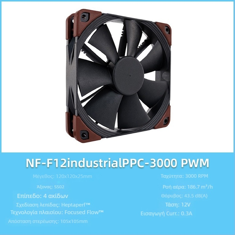 Owl F12/P12 σειρά PC ανεμιστήρας περιβλήματος, PWM έξυπνος έλεγχος θερμοκρασίας, 5V, 1500 RPM, SSO2 ρουλεμάν
