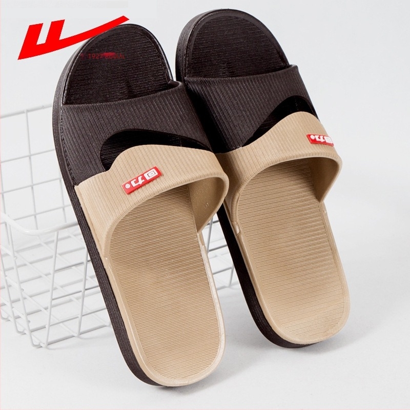 Ανδρικές παντόφλες PVC για εσωτερικούς χώρους, αντιολισθητική φαρδιά σόλα, ανοιχτός δάχτυλος, κατασκευή με έγχυση