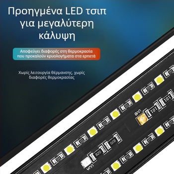 Starfire Lighting UVB/UVA LED φως για ερπετά, μακρύ σωλήνα, πλήρες φάσμα, συμπλήρωμα ασβεστίου