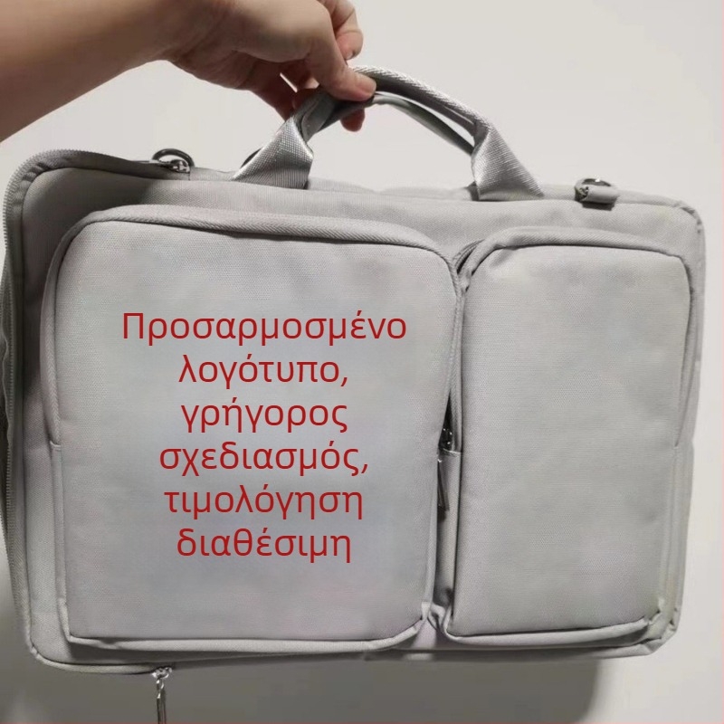 Τσάντα για φορητό υπολογιστή, στυλ δρόμου, φορητός φάκελος, αναπνεύσιμη Oxford ύφανση, επένδυση πολυεστέρα, unisex
