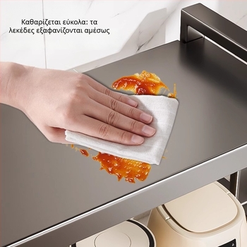 Ράφι φούρνου μικροκυμάτων τύπου Ε από χάλυβα άνθρακα — Μεταλλική κατασκευή, Μοντέλο E, 1x1, OEM λογότυπο, Xiong Tribe Home Furnishing