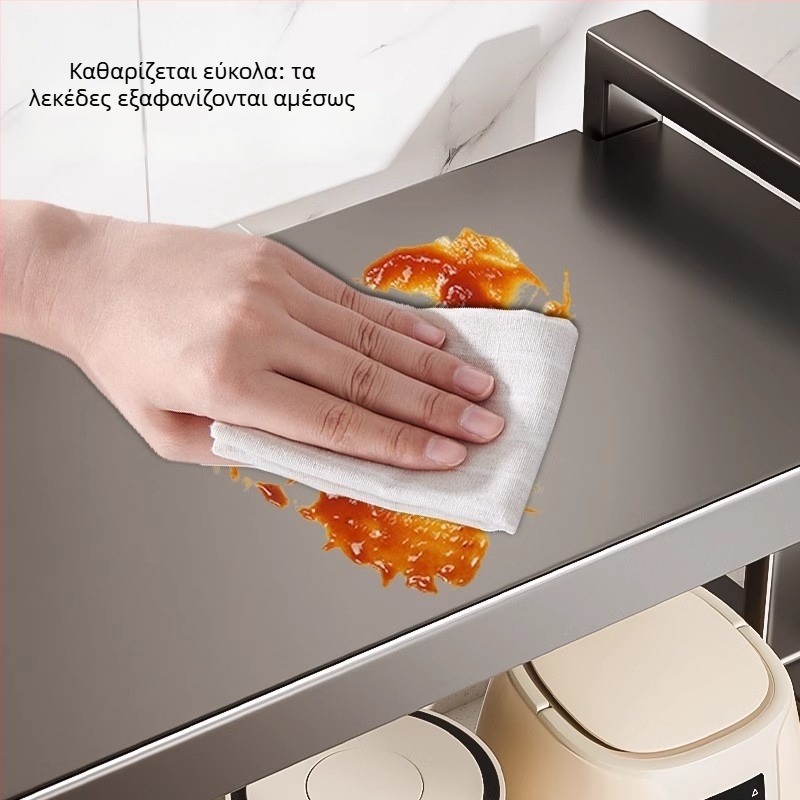 Ράφι φούρνου μικροκυμάτων τύπου Ε από χάλυβα άνθρακα — Μεταλλική κατασκευή, Μοντέλο E, 1x1, OEM λογότυπο, Xiong Tribe Home Furnishing