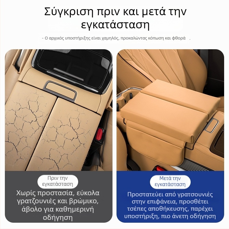 Parker δερμάτινο κάλυμμα υποβραχιόνιο για Tengshi D9 με ανυψωμένο χώρο αποθήκευσης