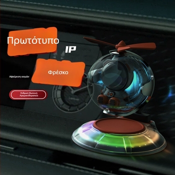 Διαχύτης αρώματος αυτοκινήτου με ατμοσφαιρικό φωτισμό και έλεγχο ήχου | πλαστικό σώμα | 5–10 mL | άρωμα ωκεανού | εξάτμιση 1–15 ημέρες | διάρκεια ζωής 3 χρόνια