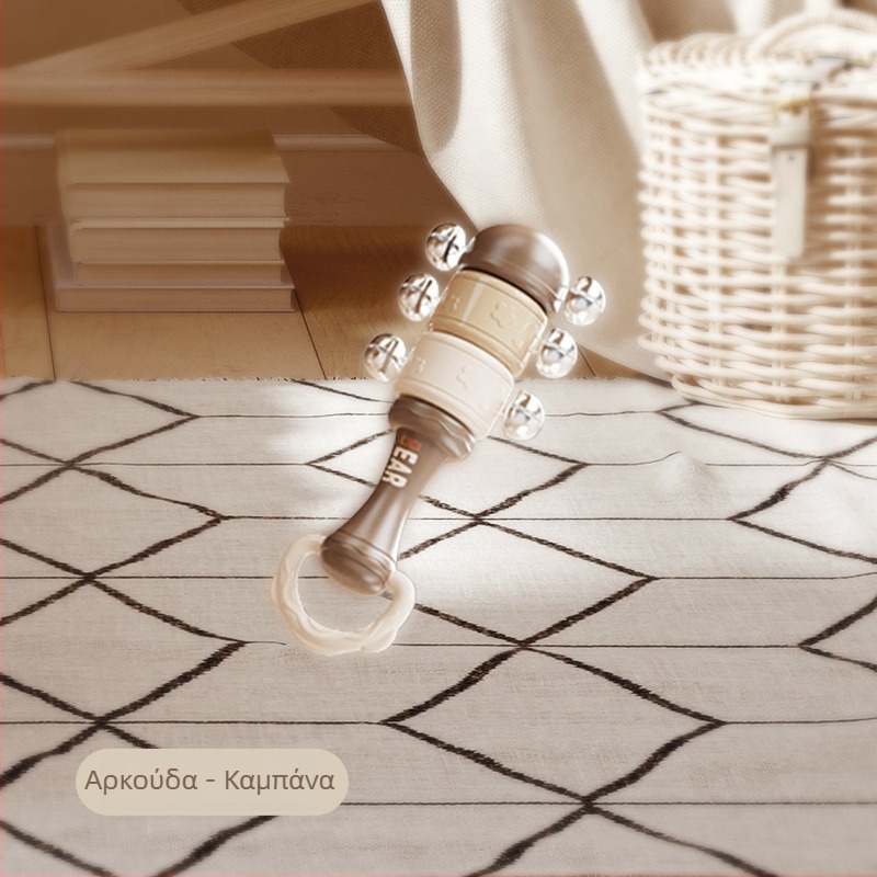 Le zai Χειροκίνητο ταμπουρίνο – Πλαστικό βρεφικό ταμπουρίνο, Εκπαιδευτικό παιχνίδι πρώιμης εκπαίδευσης, Άνεση για το μωρό, Συσκευασία σε κουτί, Πλαστικό παιχνίδι 3C