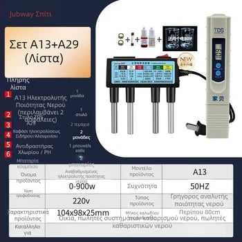 Διαδικτυακός αναλυτής ποιότητας νερού – οικιακός σετ δοκιμών, έλεγχος βαρέων μετάλλων, επαγγελματικής κατηγορίας