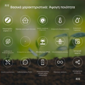 Δοκιμαστής εδάφους με ZigBee 3.0 Wi-Fi, αισθητήρα θερμοκρασίας και υγρασίας εδάφους και έλεγχο βαρέων μετάλλων