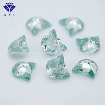 Moissanite κρεμαστό με σχήμα κεφαλής γάτας, γυαλιστερό φινίρισμα, VVS καθαρότητα
